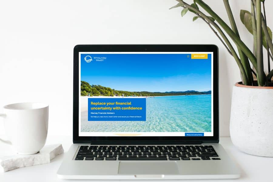 whitsunday wealth laptop screen