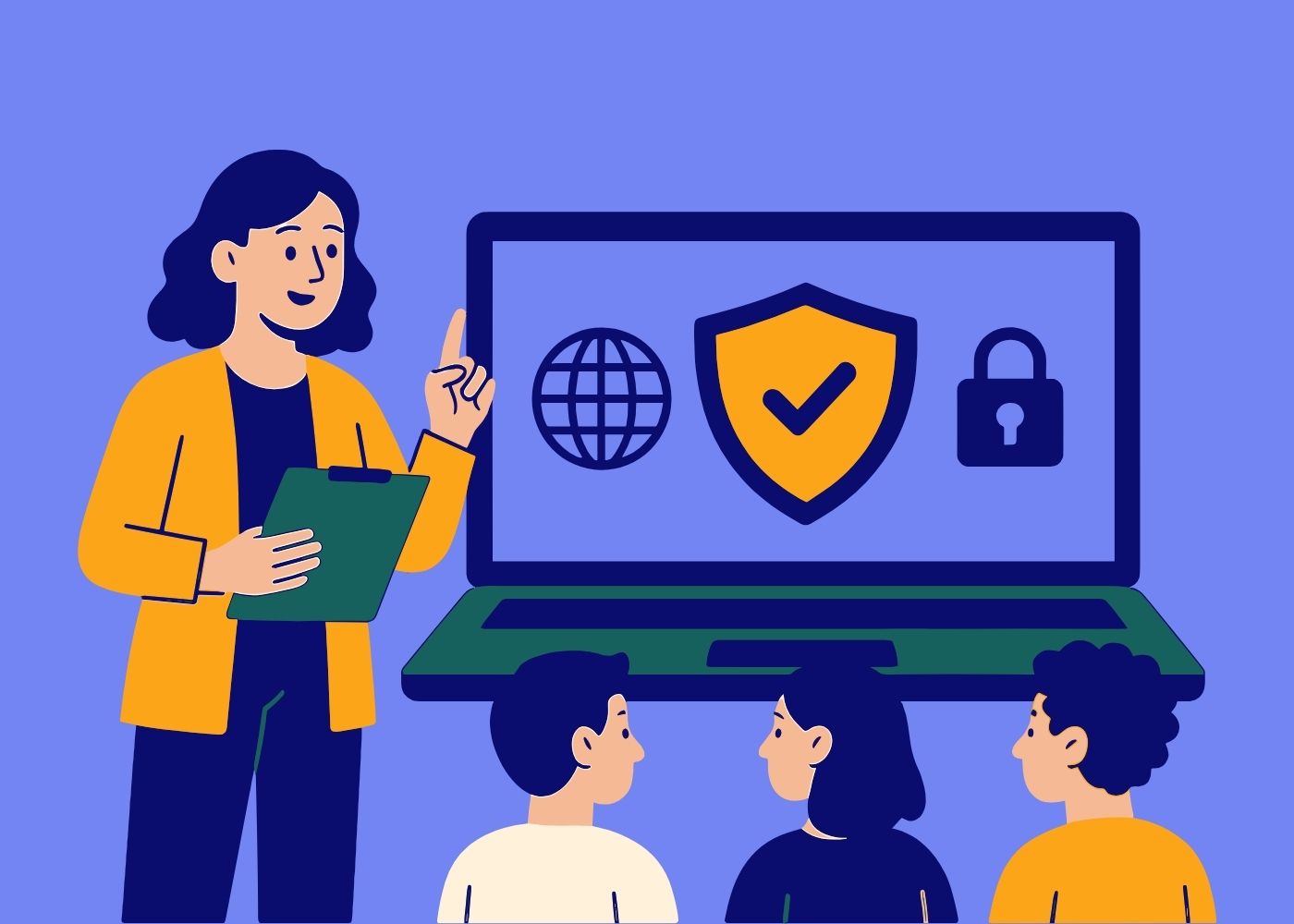 cyber secure graphic for financial advice websites