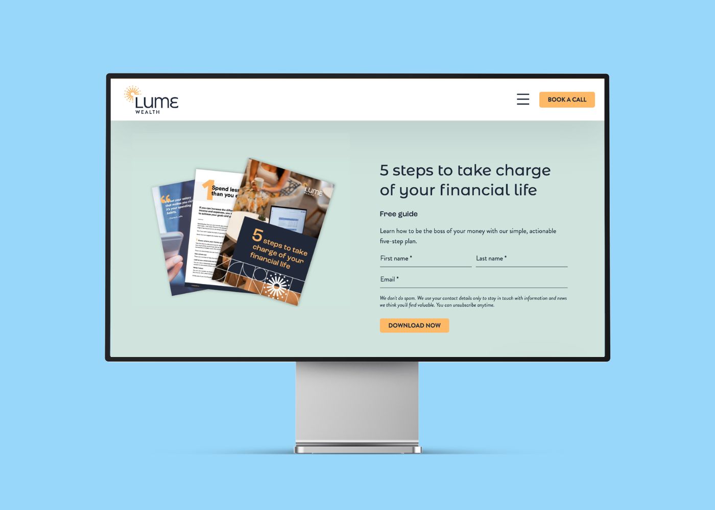 Lume Wealth ebook download home page