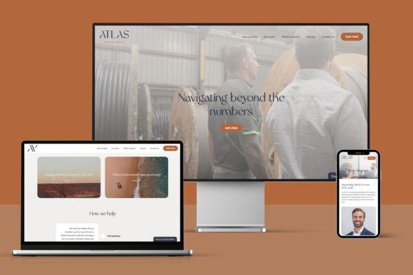 Atlas Financial Advisory multiscreen display