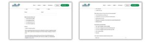 Screenshots of parts of DP Wealth Advisory's get in touch form to triage ideal clients